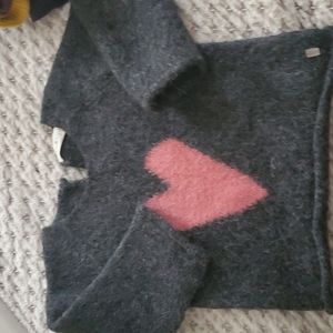 Oeuf alpaca heart sweater size 1 year